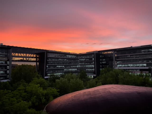 海淀，百度科技园，暮日