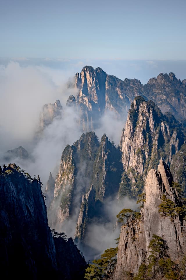 黄山，黄山风景区，层峦叠嶂