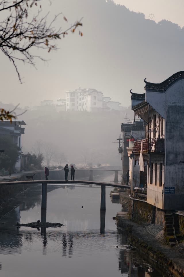 黄山，呈坎，人家