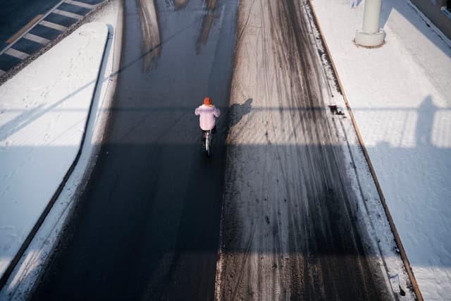 海淀，圆明园西路，天桥之影
