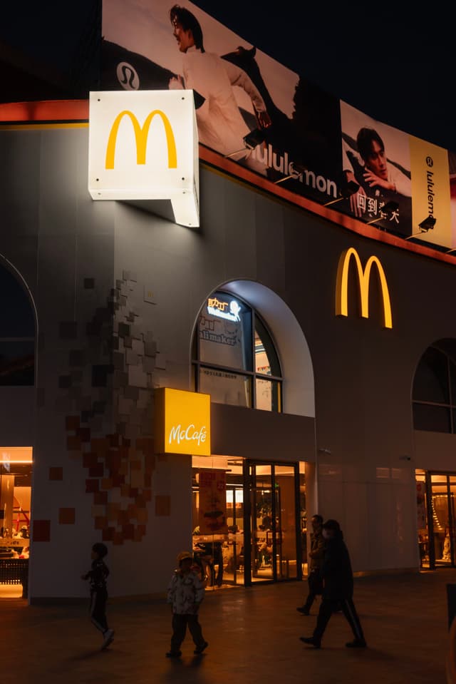 朝阳，蓝色港湾，麦当劳
