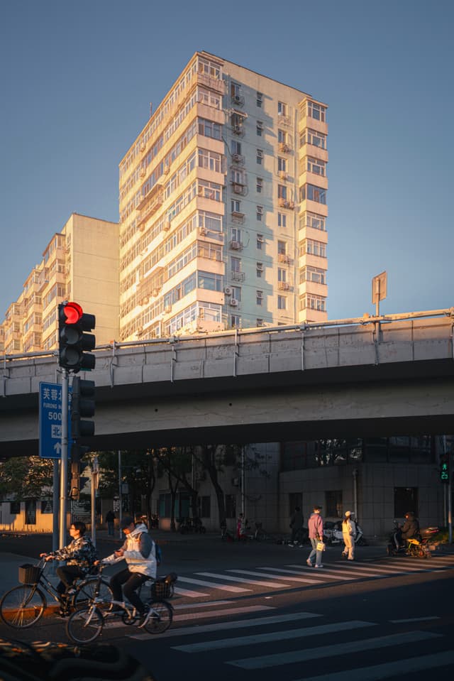 海淀，万泉河桥，黄昏