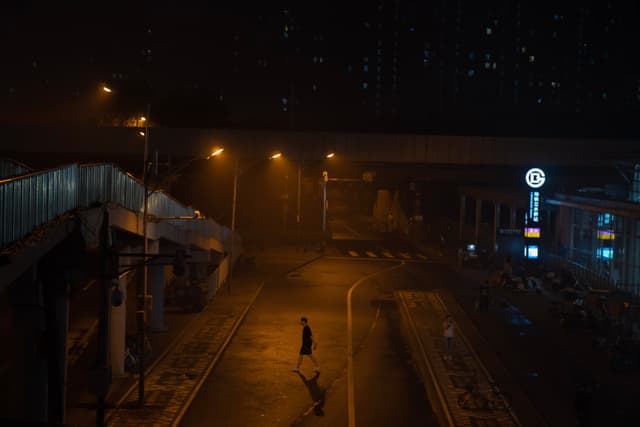 朝阳，立水桥，横穿马路