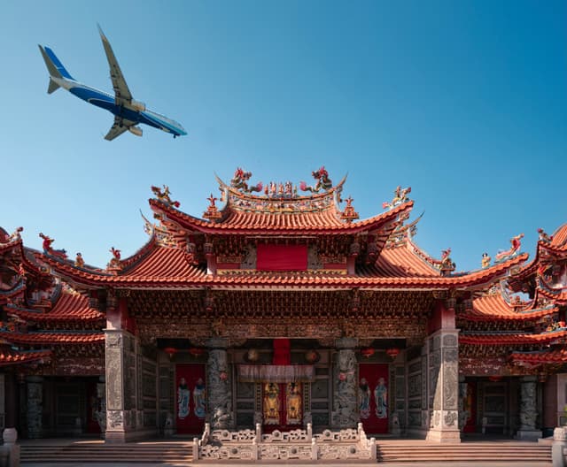 厦门，朝天宫，飞掠
